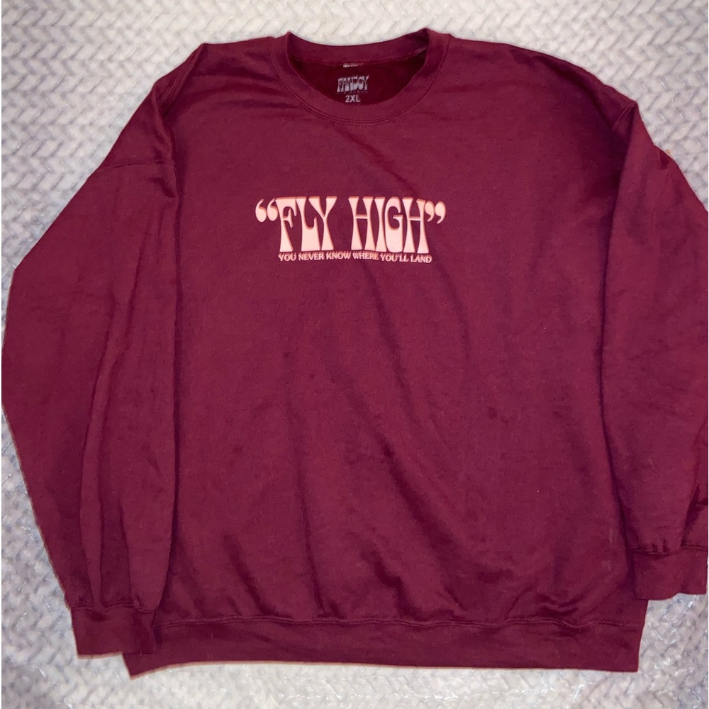 Quoted Pullover Sweater